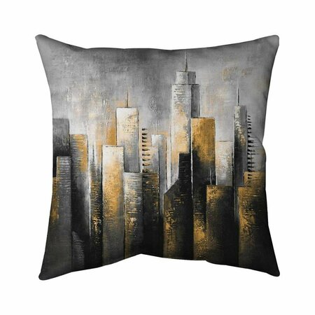 FONDO 20 x 20 in. Abstract Skyline-Double Sided Print Indoor Pillow FO2794219